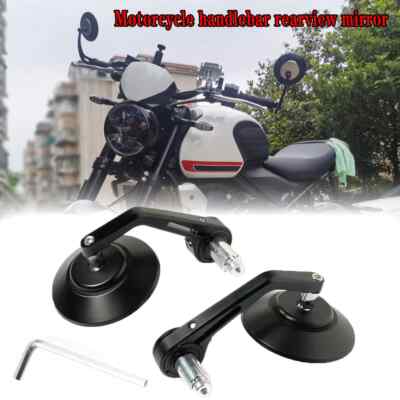 Retro Runde Lenkerspiegel Endspiegel für Triumph Trident 660 Motorrad Lenker