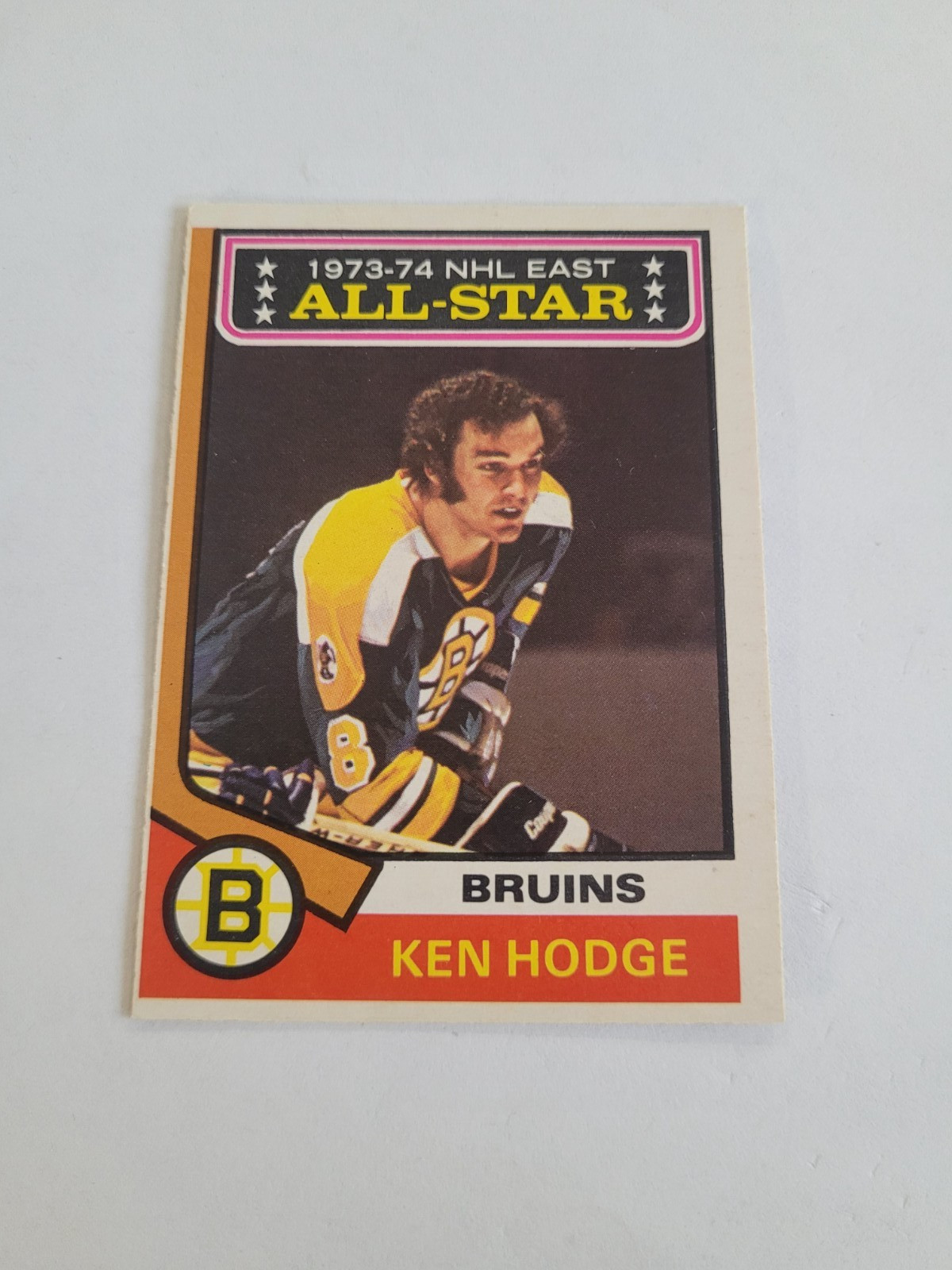 1974-75 O-Pee-Chee Ken Hodge All-Star #128 EX+ Vintage Hockey Card