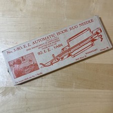 No. 3 SO. E.Z. Automatic Hook Rug Needle 1939 Wonderart Includes Box