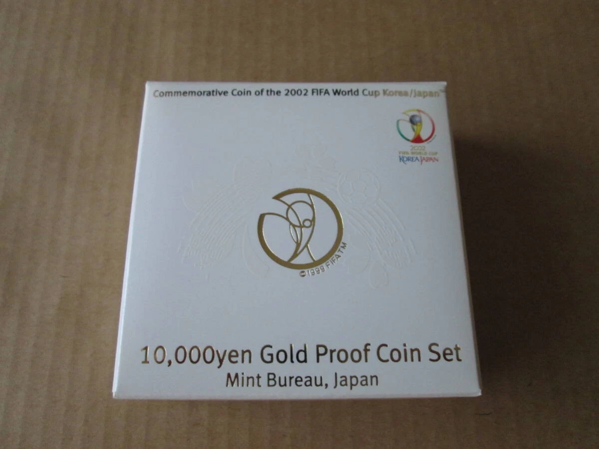 2002 FIFA World Cup Japan-Korea 10000 Yen Commemorative Gold Proof