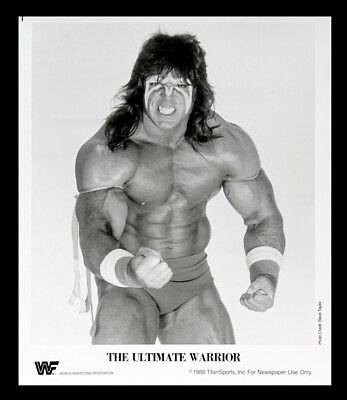 WWE ULTIMATE WARRIOR OFFICIAL LICENSED ORIGINAL 8X10 PROMO PHOTO RARE FROM 1988
