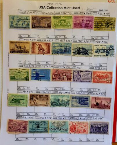 United States Stamps Used( Lot # 25) 1938-1970