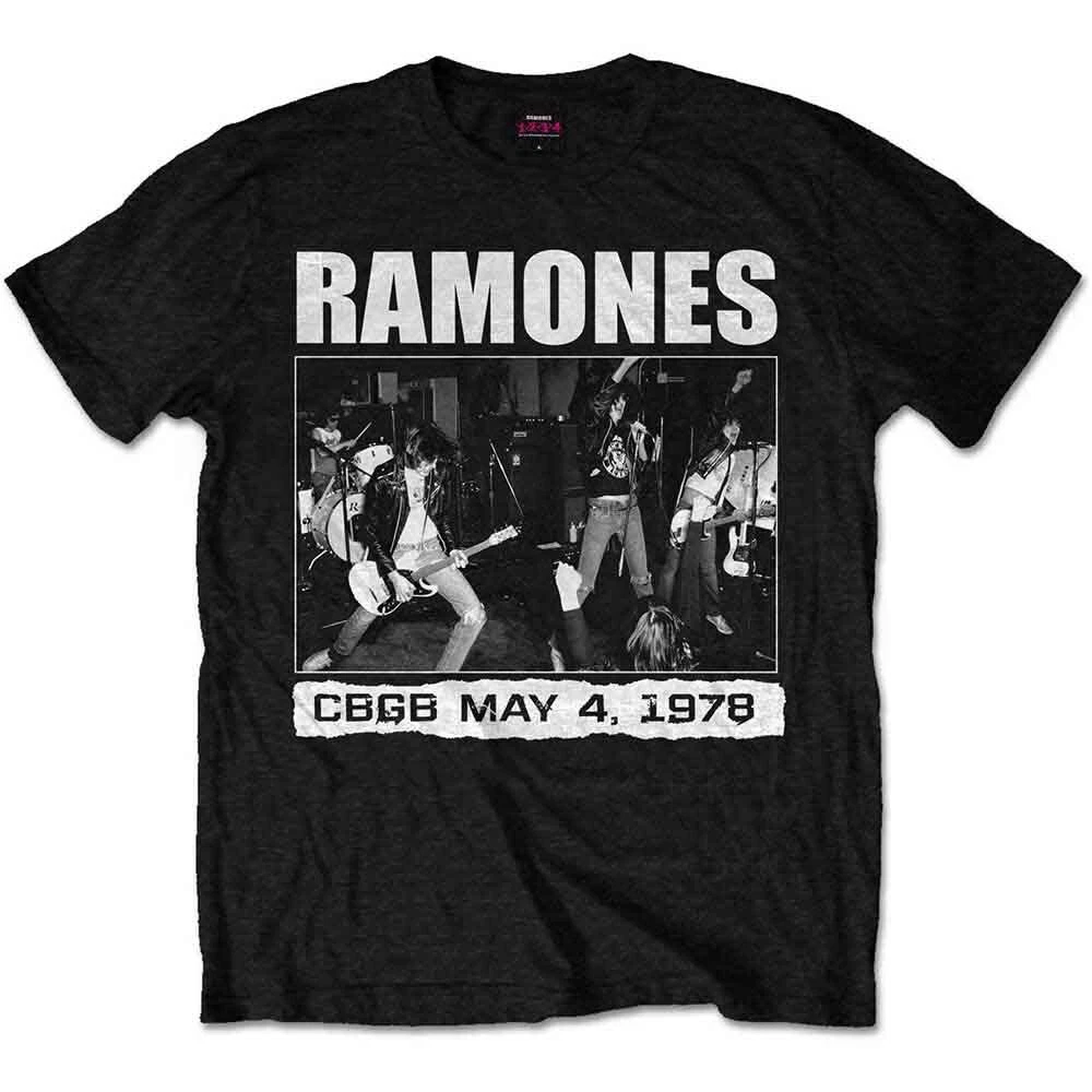 Ramones CBGB 1978 T-Shirt Black New