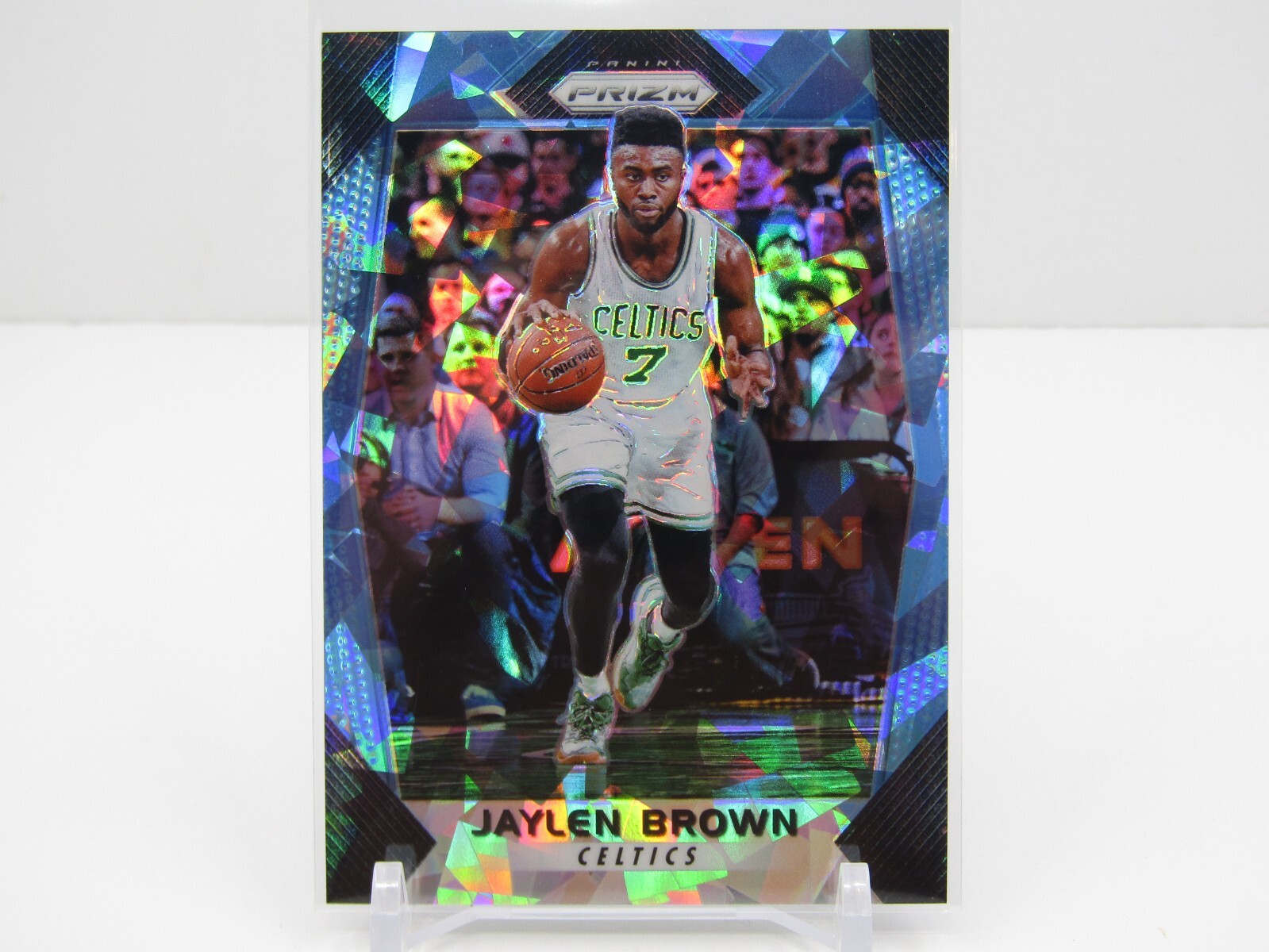 JAYLEN BROWN 2017-18 PRIZM BLUE CRACKED ICE PRIZM #18/99- CELTICS!!
