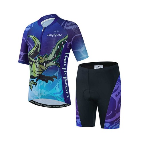 Boys Cycling Clothing Short Sleeve Kids Cycling Jersey and Shorts Set S-XXXL - Picture 36 of 43