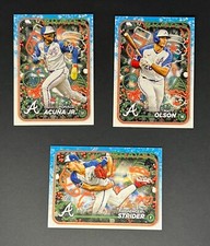 2024 Topps Holiday Baseball RONALD ACUNA MATT OLSON SPENCER STRIDER Braves Base