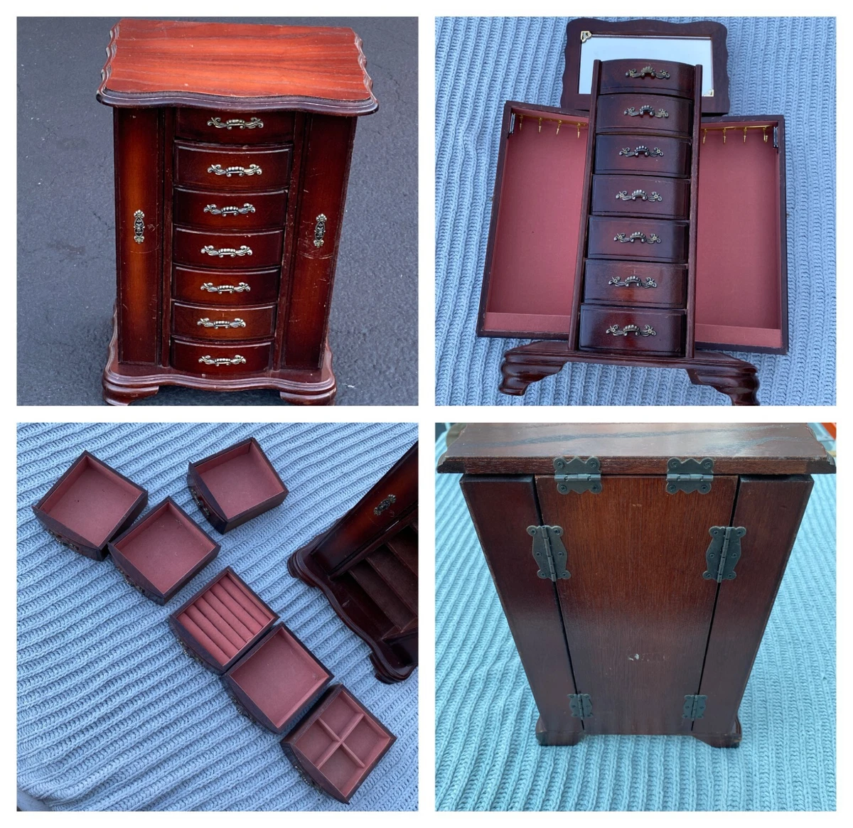 Tabletop cheap jewelry armoire