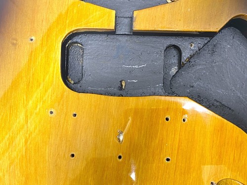 Genuine! Fender Squier Strat Hardtail BODY Brown Sunburst Electric Guitar HSS - Picture 13 of 18