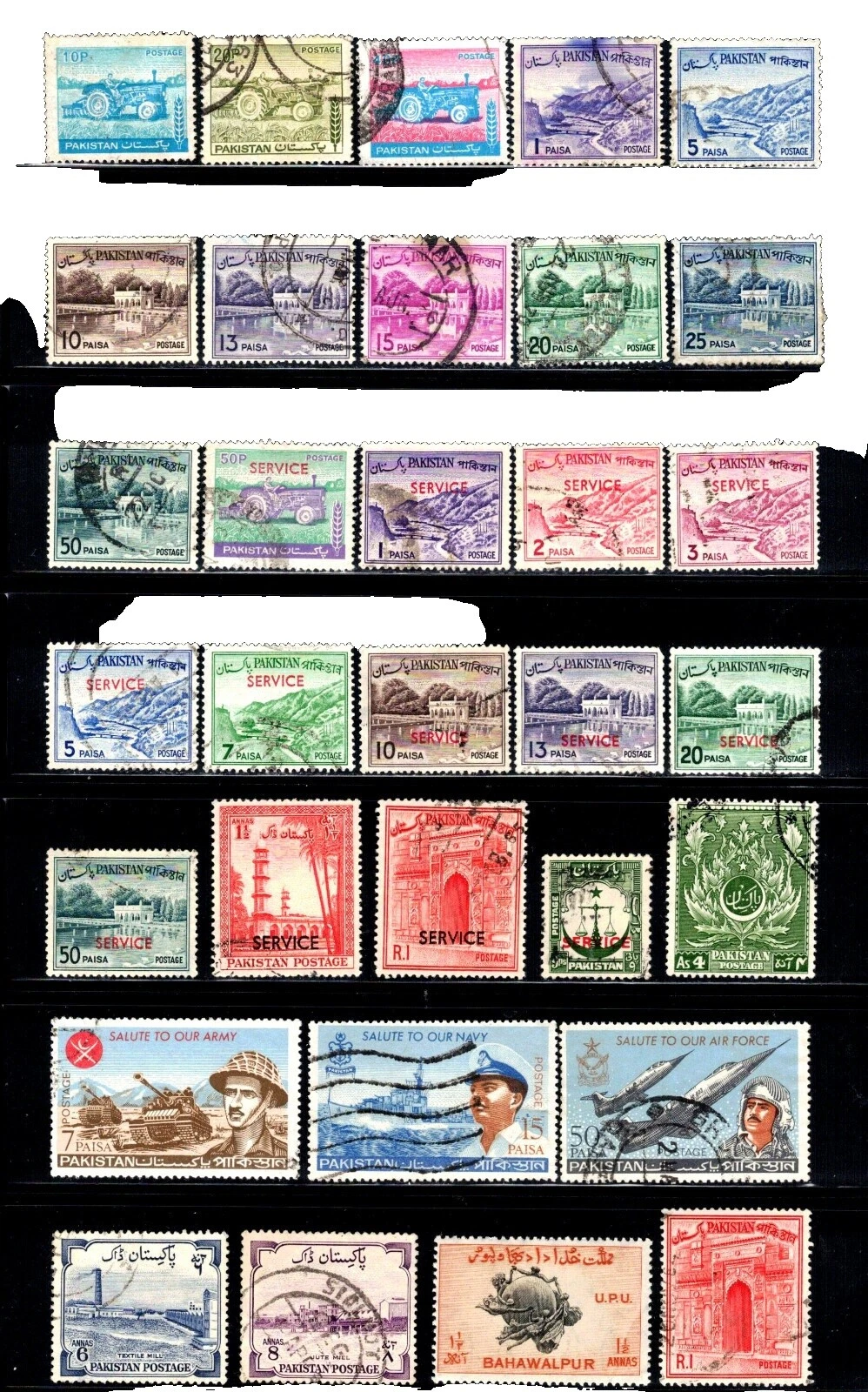 Decimal Used Pakistani Stamps (1947-Now)
