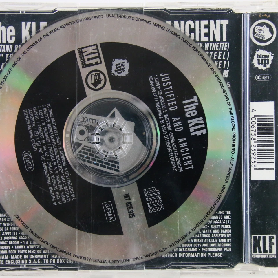 Music Musik MAXI CD The KLF – Justified & Ancient Gut - Bild 2 von 2