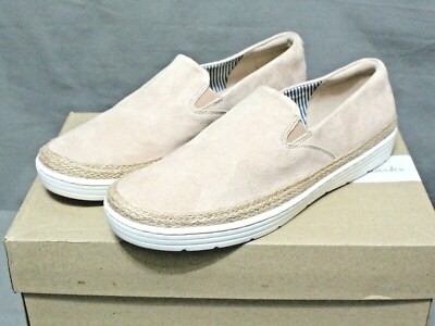 COLLECTION BY CLARKS womens flats suede blush Marie Pearl