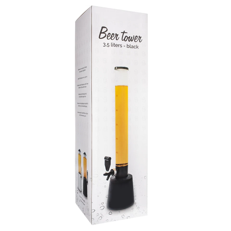 3,5L Biertower XXL mit Zapfhahn Biersäule Zapfsäule Getränkesäule Trinksäule XL - Bild 4 von 4