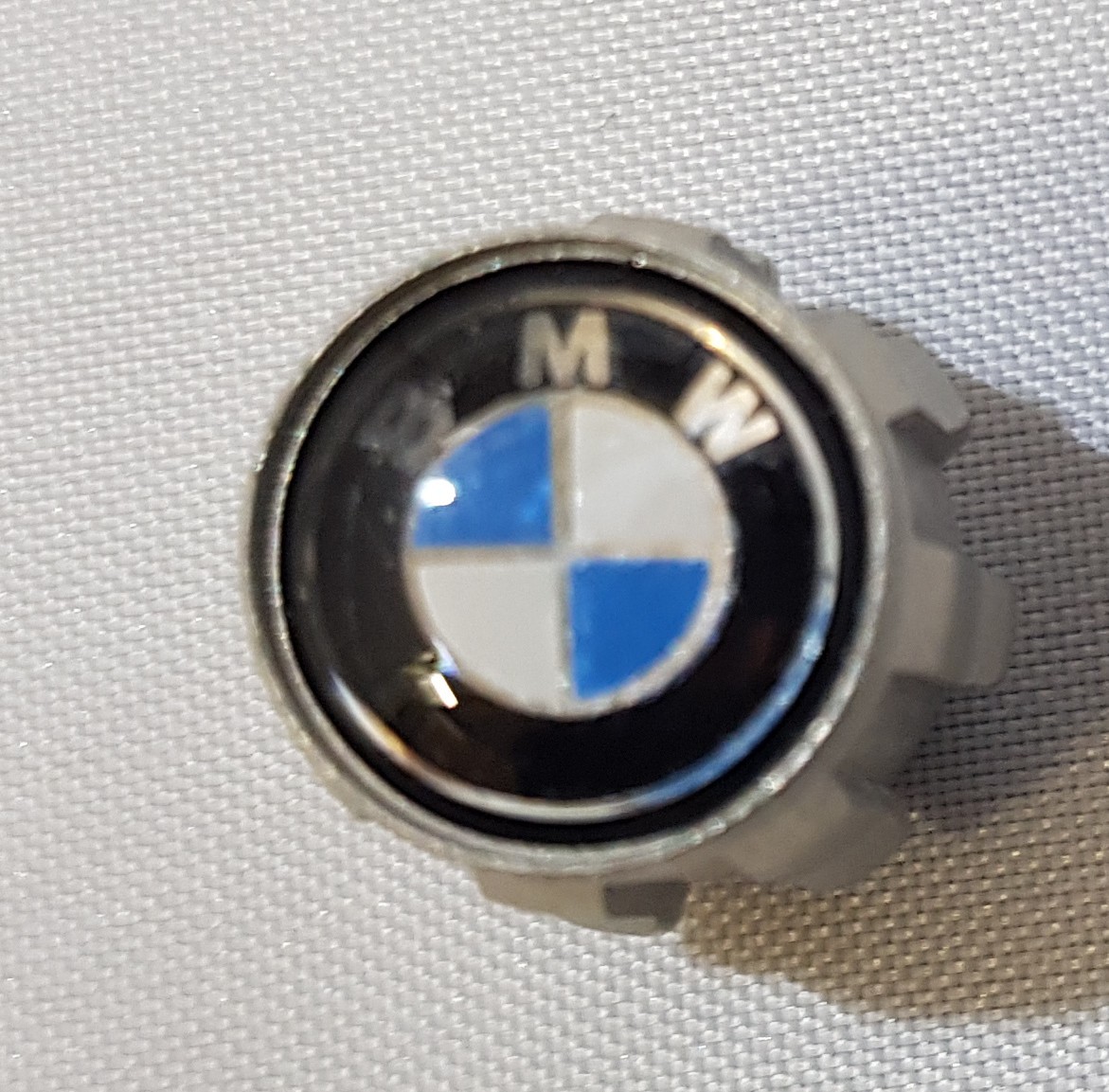 New Genuine BMW Set of 4 Aluminium TPMS Tyre Valve Caps BMW Logo