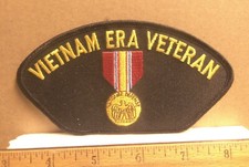 Vietnam Era Veteran with National Defense Medal Embroidered Patch 
