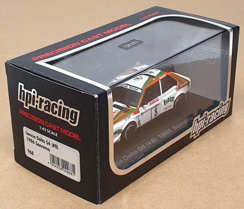 HPI Racing 1/43 Scale 968 Lancia Delta S4 #8 Sanremo 1986 Cerrato/Cerri - White - Picture 5 of 5