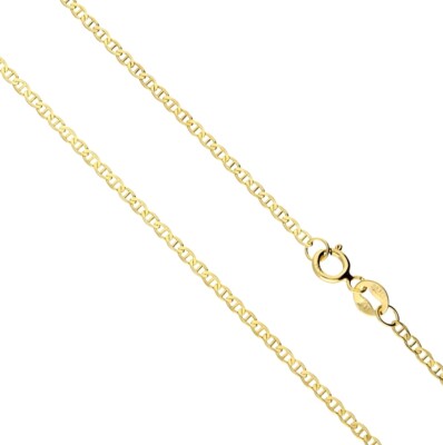 Echte 585 Gold STÄBCHEN-PANZERKETTE 50cm, Halskette, Collier,14 KARAT, Goldkette