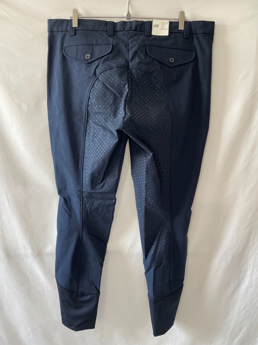 Pantalon d'équitation Marcus homme avec fond silicone Couleur Navy Taille 48