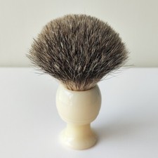 Badger Hair Knot Size 25mm Barber Shaving Brush Mens Beard Kits White Resin