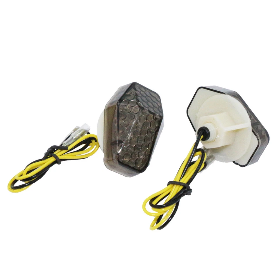 1,8-дюймовые пластиковые мини дымчатые светодиодные указатели поворота с креплением заподлицо для SUZUKI SV650S 2003-2010 - Изображение 2 из 4