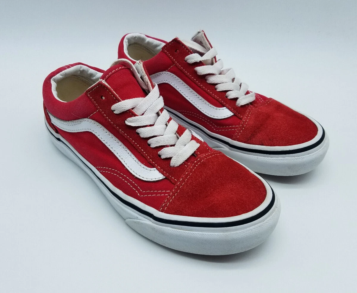Red vans store size 4