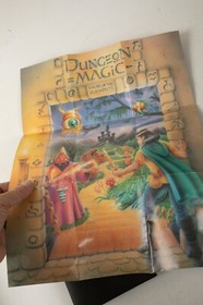 Dungeon Magic Nintendo NES (E3L) Game Cartridge (JSF6) w/Booklet & Poster Map