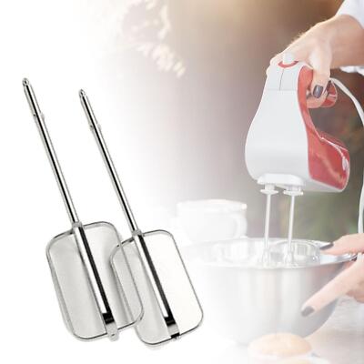 2x Handmixer Quirl Rührer Edelstahl Schneebesen zum Rühren von Sahne Ei