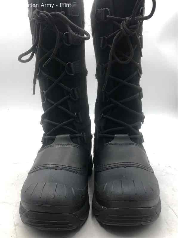 Baffin Womens Marli Black Suede Lace Up Knee High Winter Tall Boots