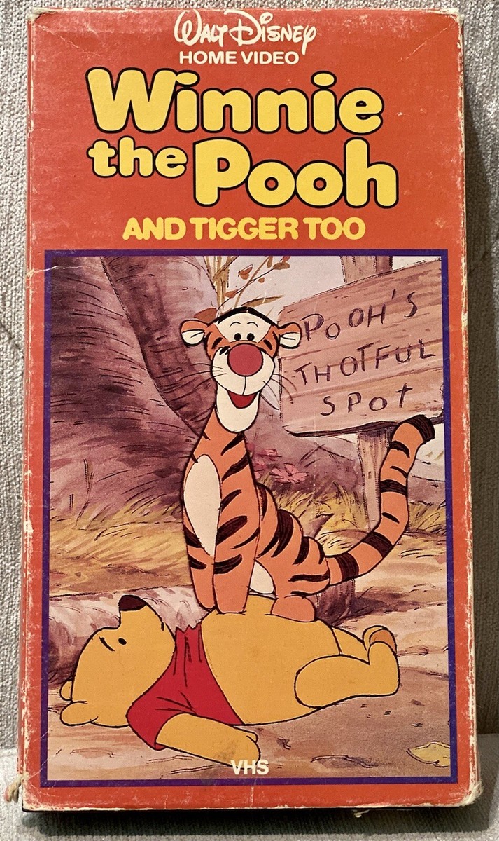 🎬 Walt Disney Winnie The Pooh and Tigger Too VHS – Vintage