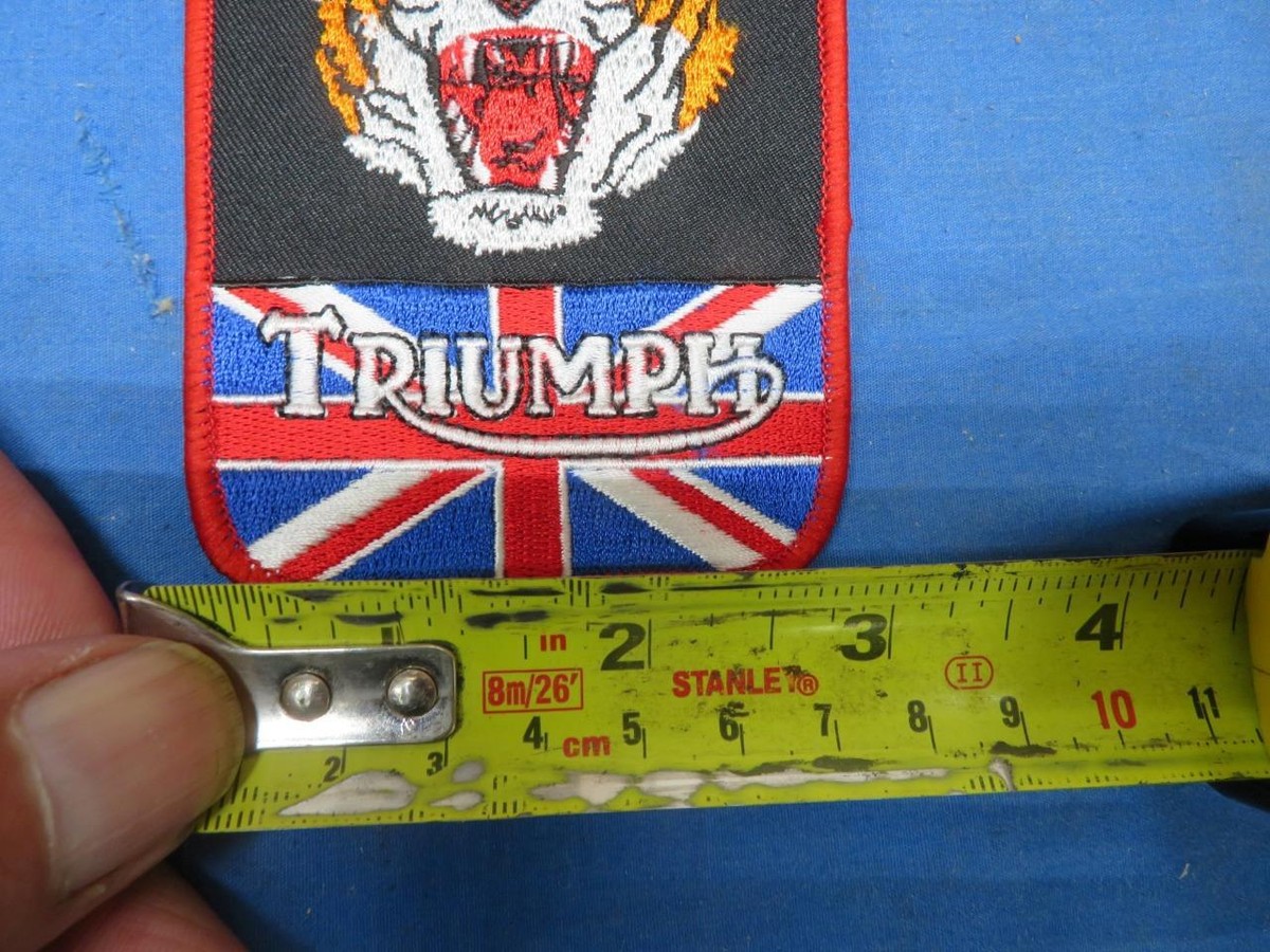 アクセサリー Vintage 1970's Triumph i Love You Patch Vintage Triumph Embroidered Sew On Patch, 1960's 70's 
