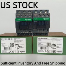 US Inventory 4PCS New Schneider LC1D09BD Contactor 3 phase 3 NO, 24VDC coil 