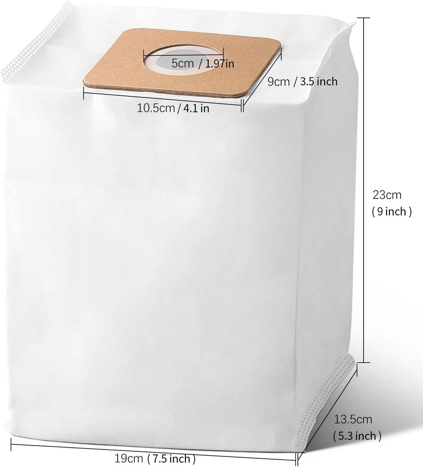 10 Pack Replacement VACBP6 HEPA Filter Bags for Atrix Ergo 8 Quart Backpack Vacu - Image 2 of 4