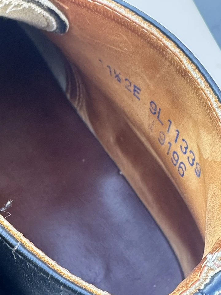 Red Wing Postman 9K 11339-9196 Cuero Negro 11.5 E Hecho en EE. UU. Cartero Oxford Foto 4 de 4