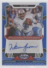 2023 Certified Canton Signatures Mirror Blue 26/75 Warren Moon Auto HOF i2b