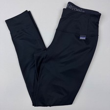 Patagonia Midweight Capilene Baselayer Pants Womens XS Black Hike Ski 44490