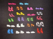 Huge Barbie Shoe Lot 22 Pairs Mixed Styles Heels Boots Flats EUC