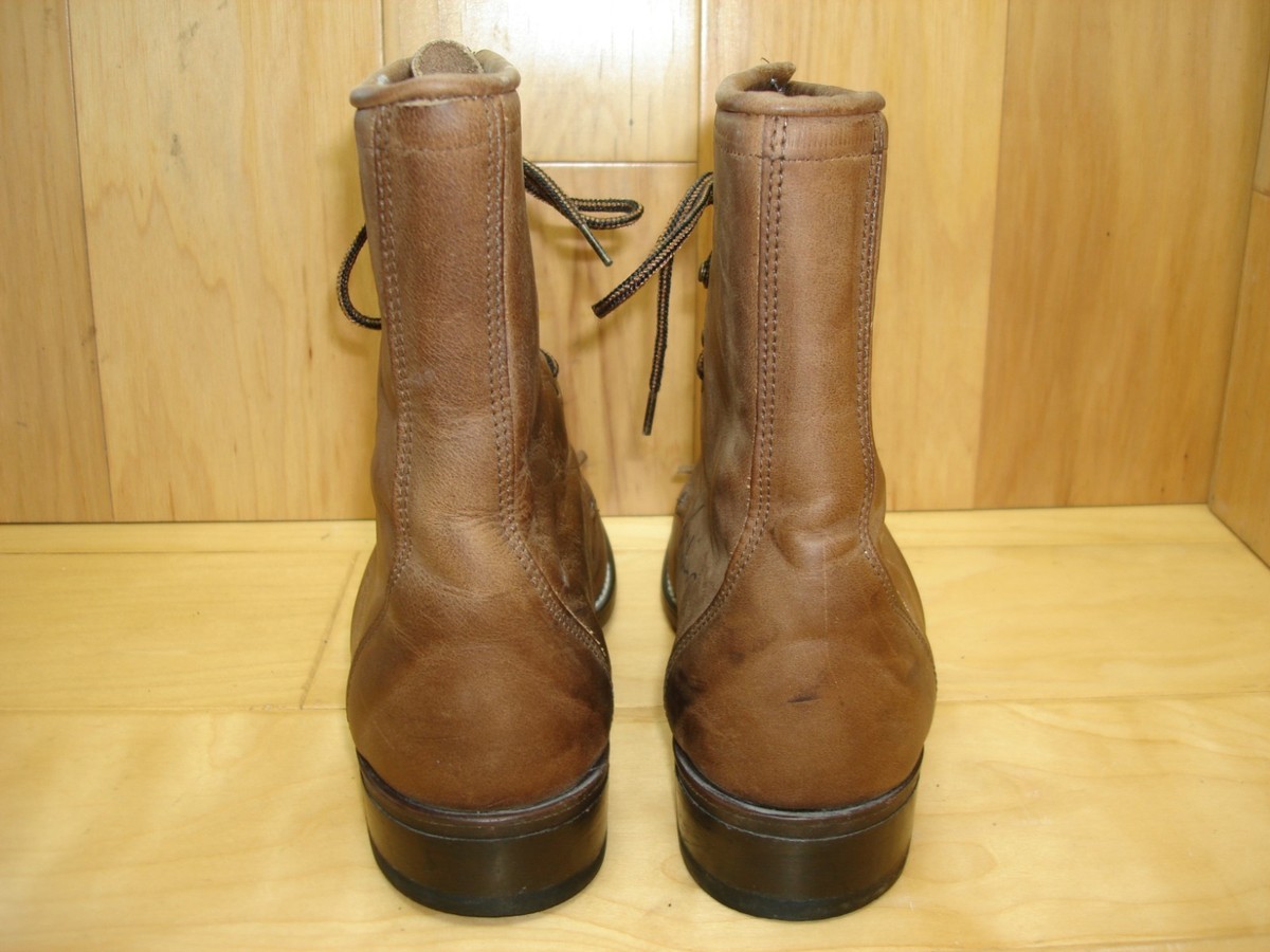 Laredo Men’s Kiltie Brown Lace Up Boots Size 8D
Or Women’s Sz.9 This pair of vintage Laredo Kiltie Roper boots in black  main image 2