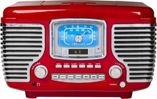 CR612B-RE Corsair Retro AM/FM Alarm Clock Radio and CD Player with Stereo