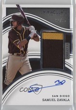 2023 Panini Immaculate Prospect Jersey Number 92/95 Samuel Zavala Patch Auto 0b2