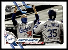 2021 Topps Hands Up! Masks Up! Los Angeles Dodgers #303
