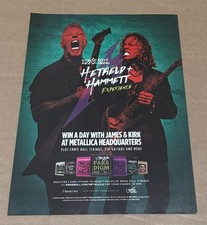 Ernie Ball - JMAES HETFIELD & KIRK HAMMETT of METALLICA - 2017 Print Ad