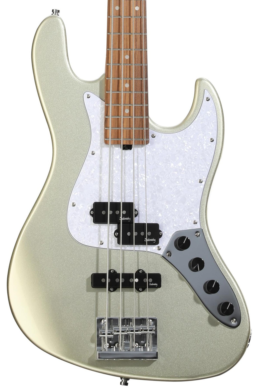 Гибридная бас-гитара Sadowsky MetroExpress Hybrid PJ - Цвет Твердый металлик цвета шампанского Morado 186890₽