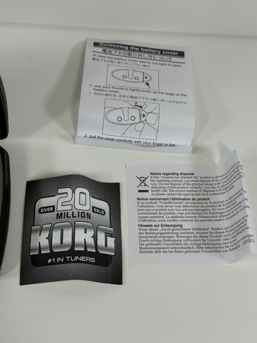 Ersatz Papiere und Clip Stück nur Korg AW-1 Micro Tuner KEIN TUNER - Bild 3 von 13