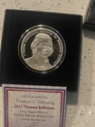 2017 1OZ Thomas Jefferson Proof - Silver Shield .999 Pure Presidential Series