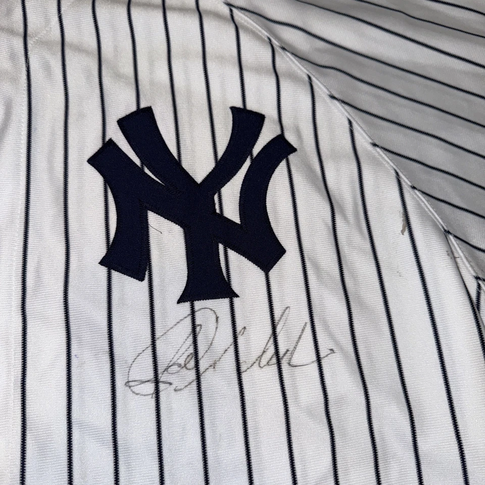 Camiseta deportiva de béisbol vintage firmada por los Yankees de Nueva York con autógrafo Joba Chamberlain (2XL) Foto 2 de 4