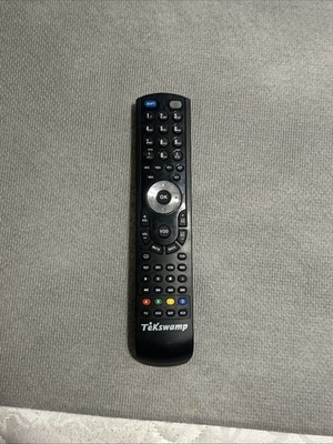 TeKswamp Universal TV Remote Control DVD SAT AUX SHIFT VOD Color Buttons