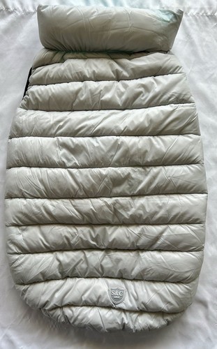 Sydney & Company London Reversible Puffer Vest Dog Jacket Large Aqua/Gray NWT - Picture 5 of 8