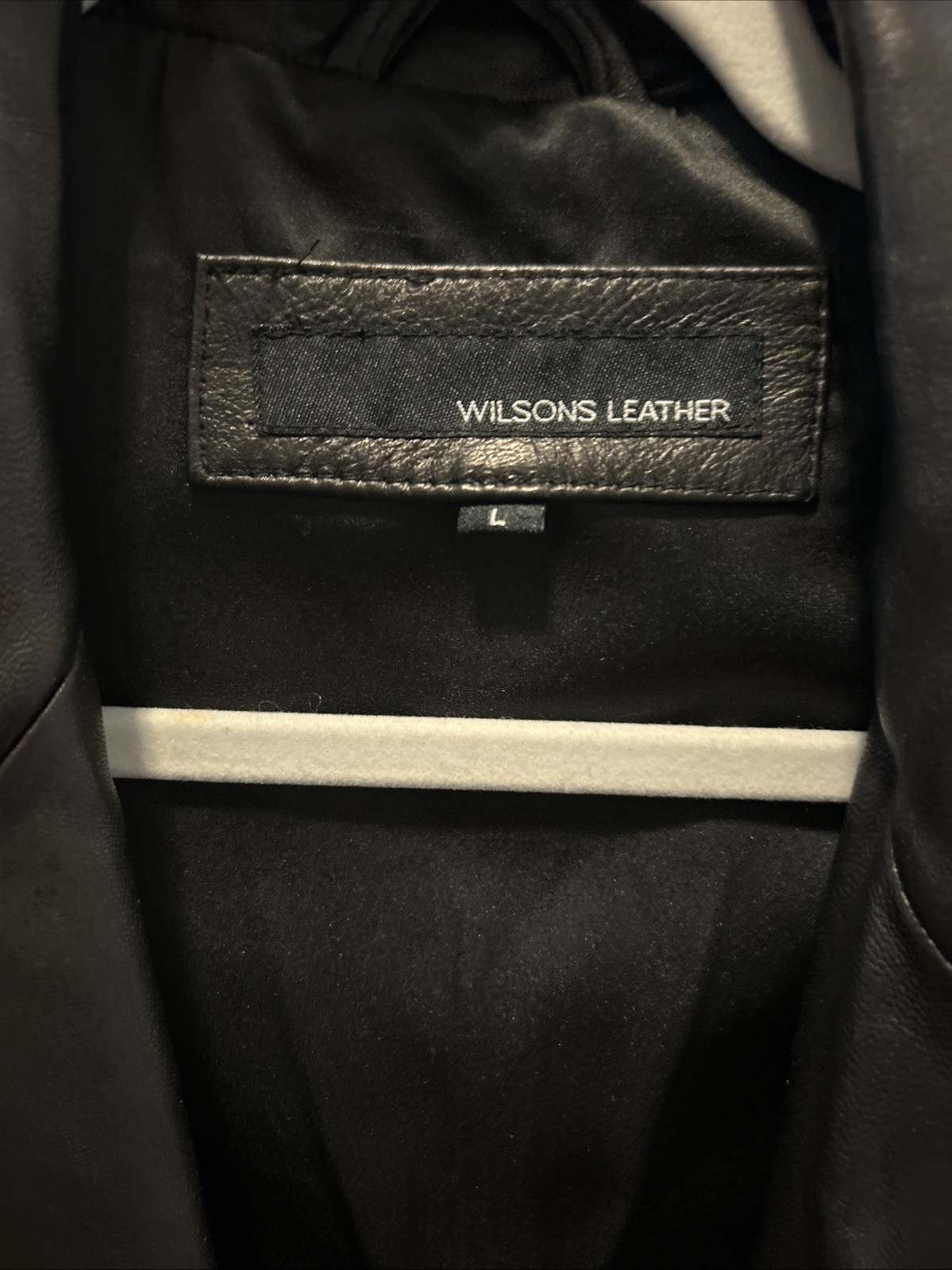 Wilson Black Leather 2 Button Jacket Coat Blazer.… - image 2