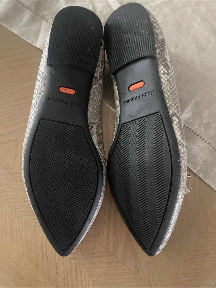 Mocasines sin cordones Hush Puppies Sadie borla piel de serpiente natural cuero en relieve 9 Foto 4 de 4