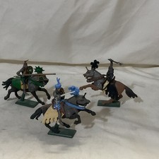 Lot of 3 Britains Deetail 1971 Mounted Knights Warriors Soldiers