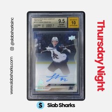 2023 UPPER DECK CLEAR CUT #CC-CY LOGAN COOLEY HIGH GLOSS ROOKIE AUTO /10 BGS 9.5
